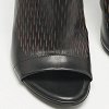Black/Pink Lasercuts Leather Glove Sandals thumbnail 3