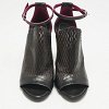 Black/Pink Lasercuts Leather Glove Sandals thumbnail 4