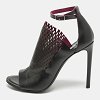 Black/Pink Lasercuts Leather Glove Sandals thumbnail 7