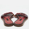 Navy Blue Leather Slide Sandals thumbnail 3