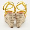 Yellow Patent Leather Mafaldina Zeppa Wedge Ankle Strap Sandals thumbnail 6