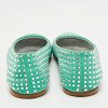 GIU Green Suede Crystal Embellished Ballet Flats Size 39 thumbnail 7