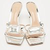 Silver Leather Crystal Embellished Jaipur Sandals thumbnail 6