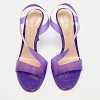 Purple PVC Metropolis Ankle Strap Sandals thumbnail 5