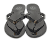 Black Rubber Mini Miller Thong Flats thumbnail 0
