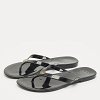 Black Rubber Mini Miller Thong Flats thumbnail 6