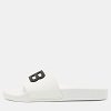 White Rubber BB Pool Slide Sandals thumbnail 0