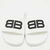 White Rubber BB Pool Slide Sandals thumbnail 5