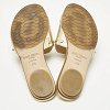 Jimmy Choo Gold Patent Leather Nanda Flat Slides Size 38.5 thumbnail 6