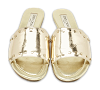 Jimmy Choo Gold Patent Leather Nanda Flat Slides Size 38.5 thumbnail 0
