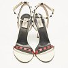 Tricolor Leather Rockstud Ankle Strap Sandals thumbnail 3