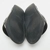 Black Rubber Logo Flat Slide Sandals thumbnail 4