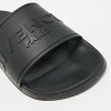 Black Rubber Logo Flat Slide Sandals thumbnail 5