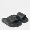 Black Rubber Logo Flat Slide Sandals thumbnail 7