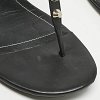 Black Leather Arena Thong Flats thumbnail 3