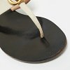 Cream Leather GG Marmont Thong Slide Flats thumbnail 4