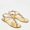 Two Tone Canvas Thong Flat Slides thumbnail 2