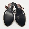 Beige/Silver Lizard Embossed Leather and Satin Wedge Sandals thumbnail 1