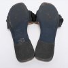 Black Patent Leather Flower Stud Flat Slides thumbnail 6