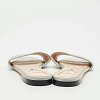 Grey Satin Logo Embroidered Flat Slides thumbnail 6