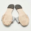 Grey Satin Logo Embroidered Flat Slides thumbnail 7