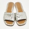 Intrecciato Metallic Intrecciato Leather Slide Sandals thumbnail 7