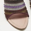 Multicolor Satin Ribbon Bow Slide Sandals thumbnail 3