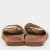 Off White Canvas Logo Ribbon Woody Flat Slide Sandals thumbnail 6