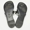 GIU Black leather Rock Thong Flat Sandals Size 39 thumbnail 3