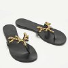 GIU Black leather Rock Thong Flat Sandals Size 39 thumbnail 7