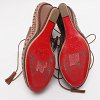 Brown Leather Spagana Wedge Sandals thumbnail 3
