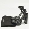 Black Leather Platz Platform Ankle Strap Sandals thumbnail 7