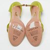 Aquazzura Green Satin Uptown D'orsay Sandals Size 38.5 thumbnail 3
