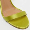 Aquazzura Green Satin Uptown D'orsay Sandals Size 38.5 thumbnail 5