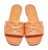 Orange Monogram Embossed Leather Revival Flat Slides thumbnail 0