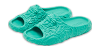 Blue Rubber Medusa Embossed Pool Slides thumbnail 0