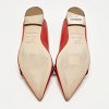 Red Leather Marion Luwolt Flat Slingback Sandals thumbnail 6