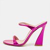 Aura Pink 38.5 Patent Leather Slide Sandals thumbnail 1