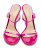 Aura Pink 38.5 Patent Leather Slide Sandals thumbnail 0