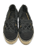 Black Canvas and Straw CC Espadrille Flats thumbnail 0