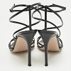 Black Patent Leather Kim Ankle Strap Sandals thumbnail 5