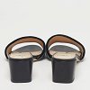 Black/Grey Velvet FF Slide Sandals thumbnail 4