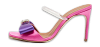 Pink/Purple Satin Emily Bow Slide Sandals thumbnail 0