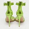 Metallic Green Leather Portofino Ankle Strap Sandals thumbnail 8