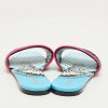 Multicolor Logo Embroidered Canvas Dway Flat Slides thumbnail 6