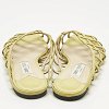 Jimmy Choo Green Leather Sai Flat Slide Size 40.5 thumbnail 3