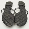 Black and White Jelly Camellia Thong Sandals thumbnail 6