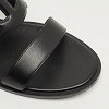 Black Leather Lagune Flat Slide thumbnail 9