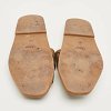Brown Canvas Logo Ribbon Woody Flat Slide Sandals thumbnail 7