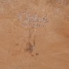 Brown Canvas Logo Ribbon Woody Flat Slide Sandals thumbnail 10